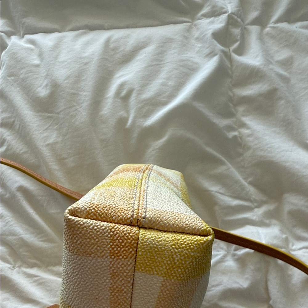 Dooney & Bourke Yellow and Orange Checkered Crossbody Bag - Picture 6 of 8